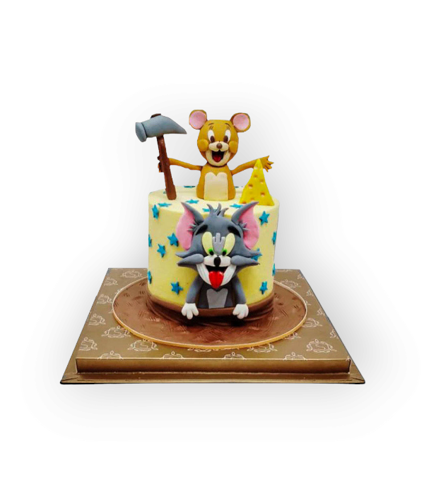 Tom And Jerry Fondant Cake