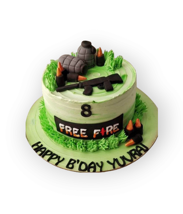 Freefire Battlefield Cake