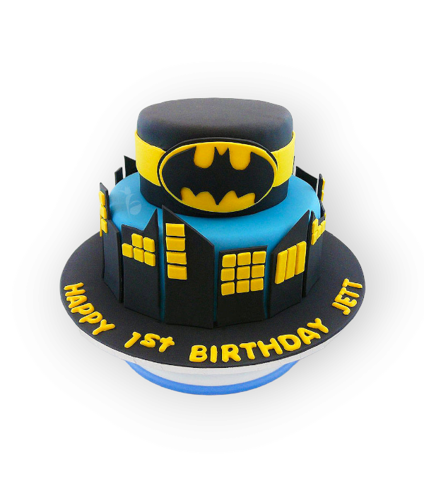 Two Tier Batman Cake