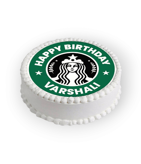 Personalised Starbucks Birthday Cake
