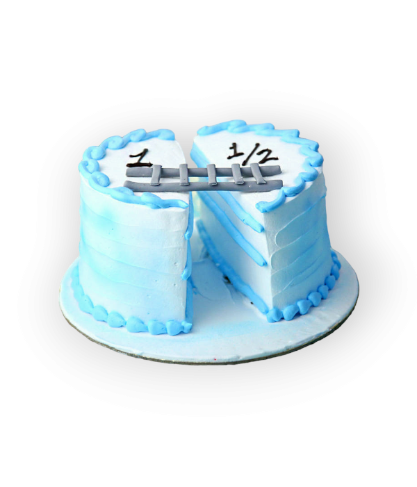 Blue Half Cake