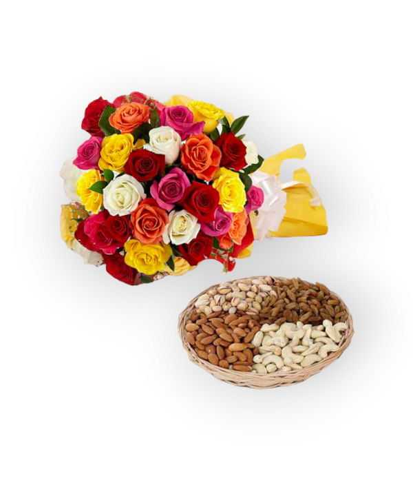 Dry Fruits N Flowers Combo
