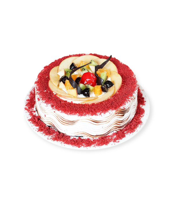 Red Velvet Fruitilicious Cake